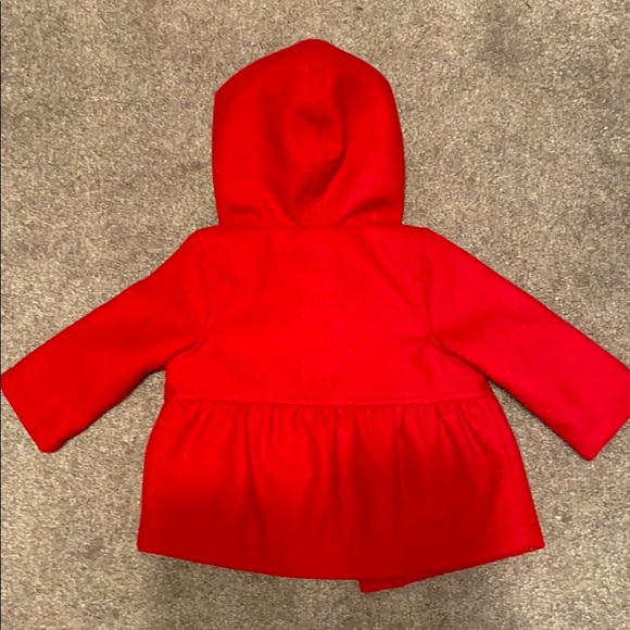 Old Navy Baby Red Peacoat - Picture 3 of 4